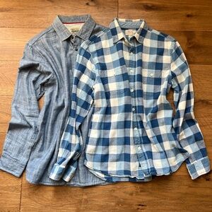 Lot of 2 Shirts from Faherty Brand and Ace Rivington